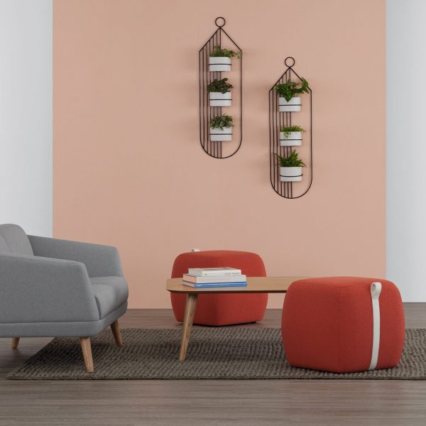 Popover Poufs with Hado Love Seat