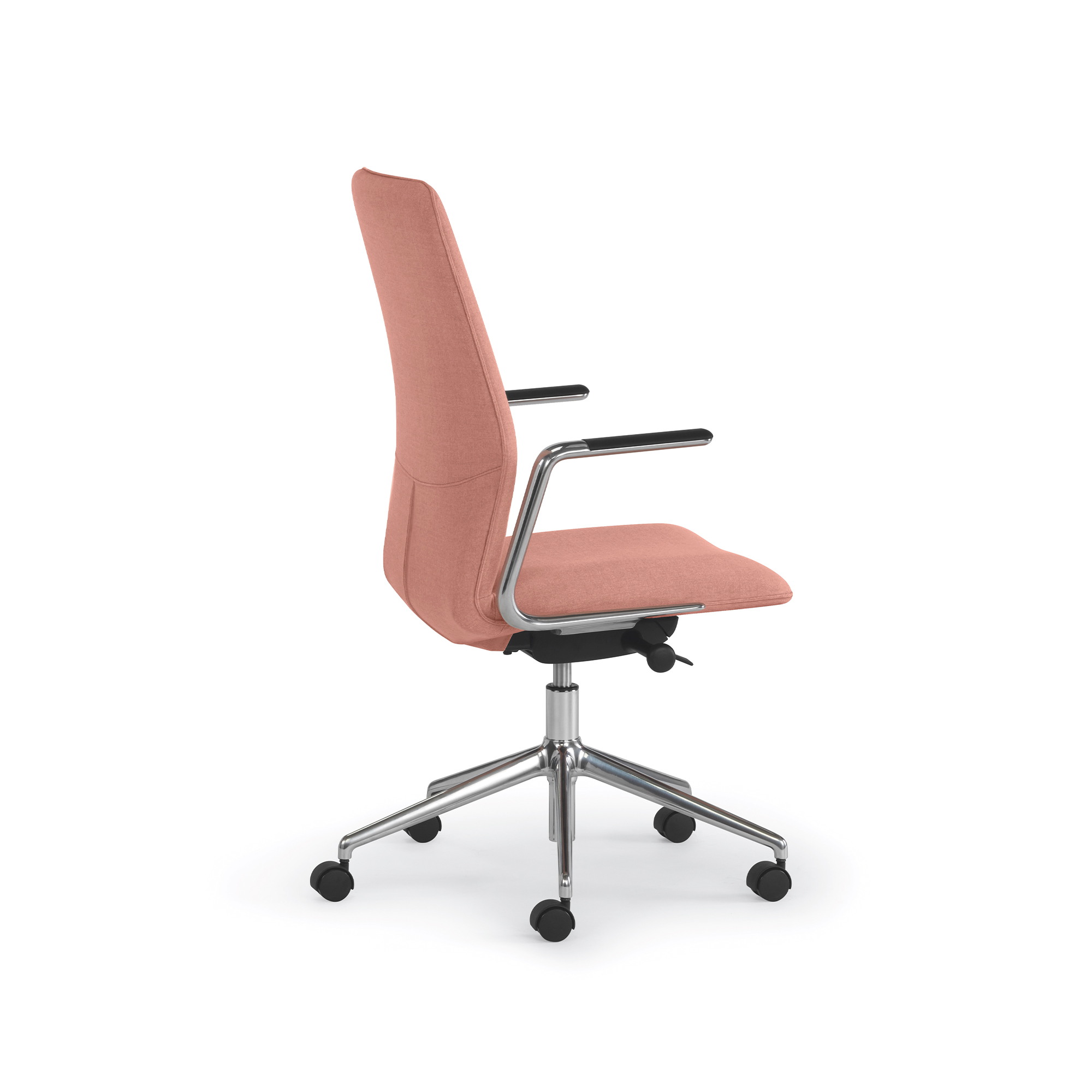 Espo Task & Executive Chair, Cantilever Arms, Pink Upholstery