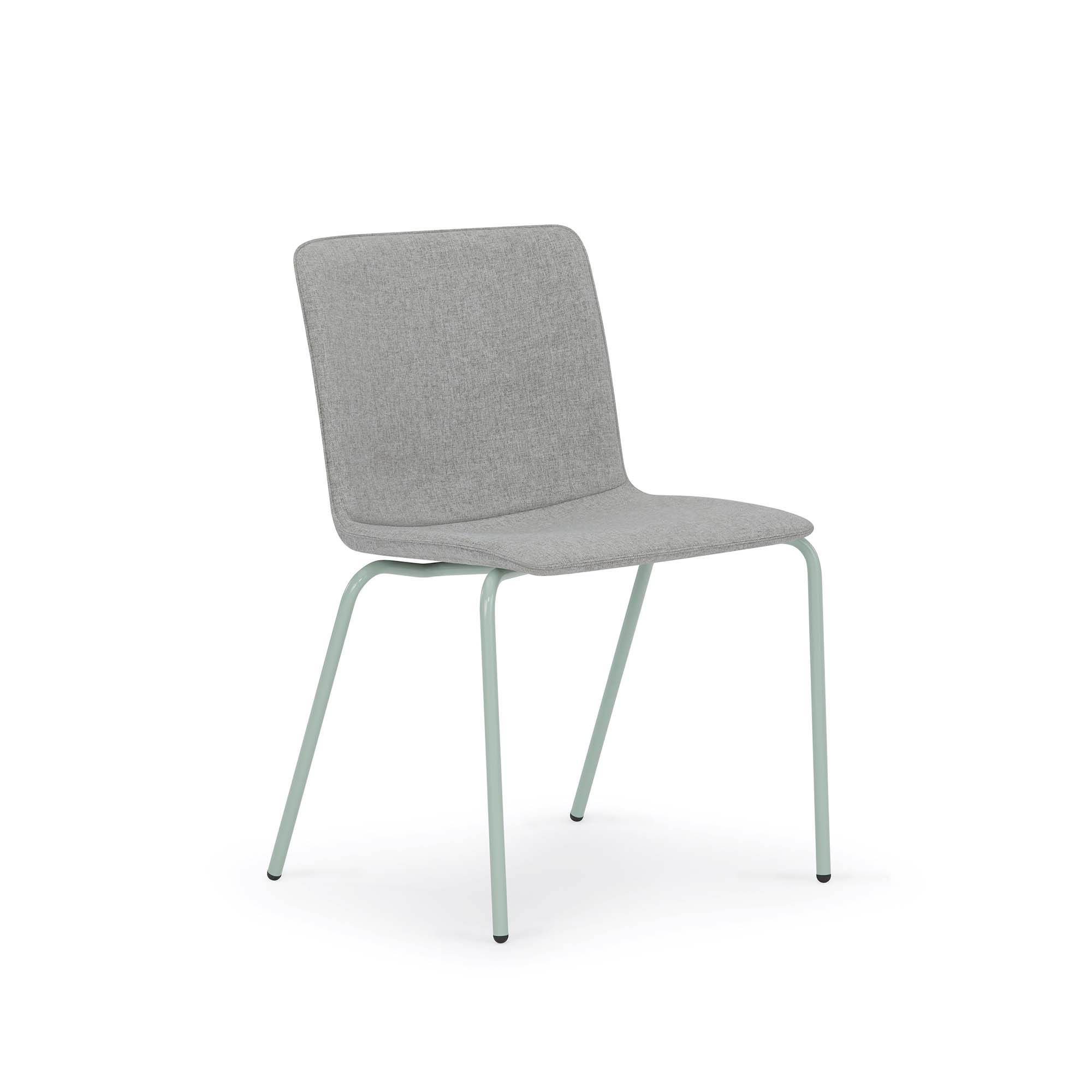 Kitsy Guest Chair, Metal Legs, Armless