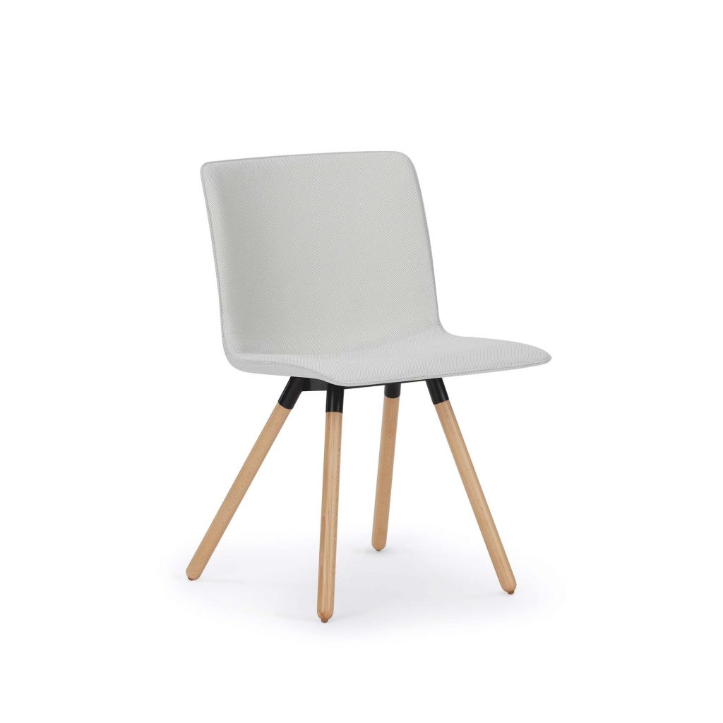 Kitsy Guest Chair, Wood Legs