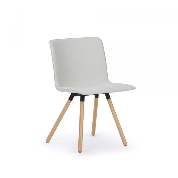Kitsy Guest Chair, Wood Legs