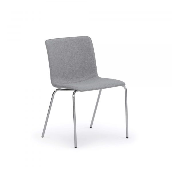 Kitsy Guest Chair, Metal Legs, Armless