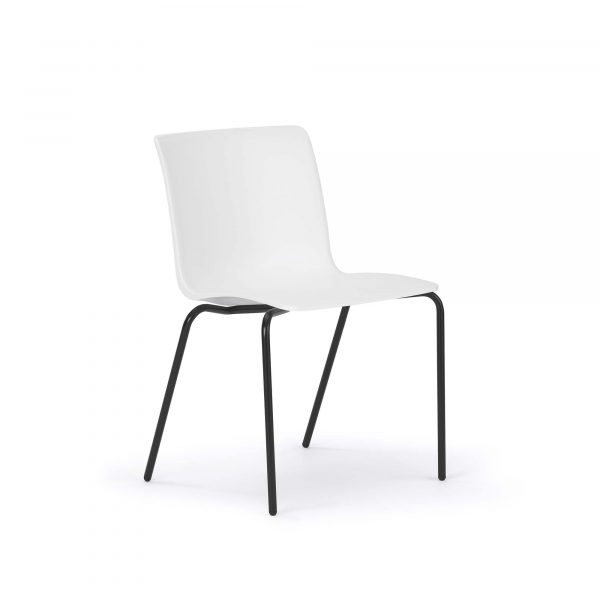 Kitsy Guest Chair, Metal Legs, Armless