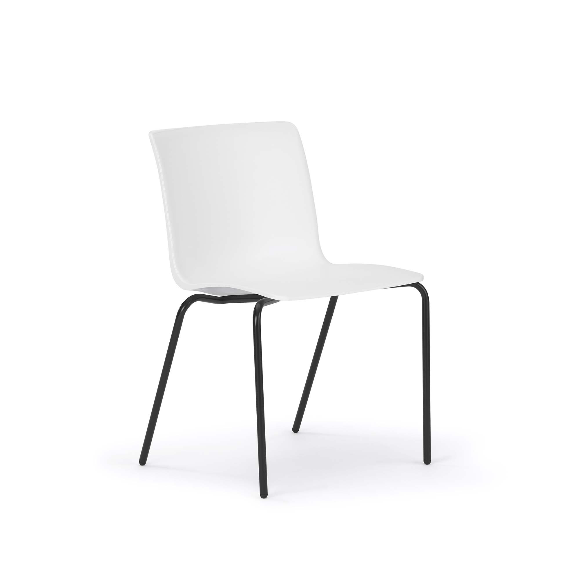 Kitsy Guest Chair, Metal Legs, Armless