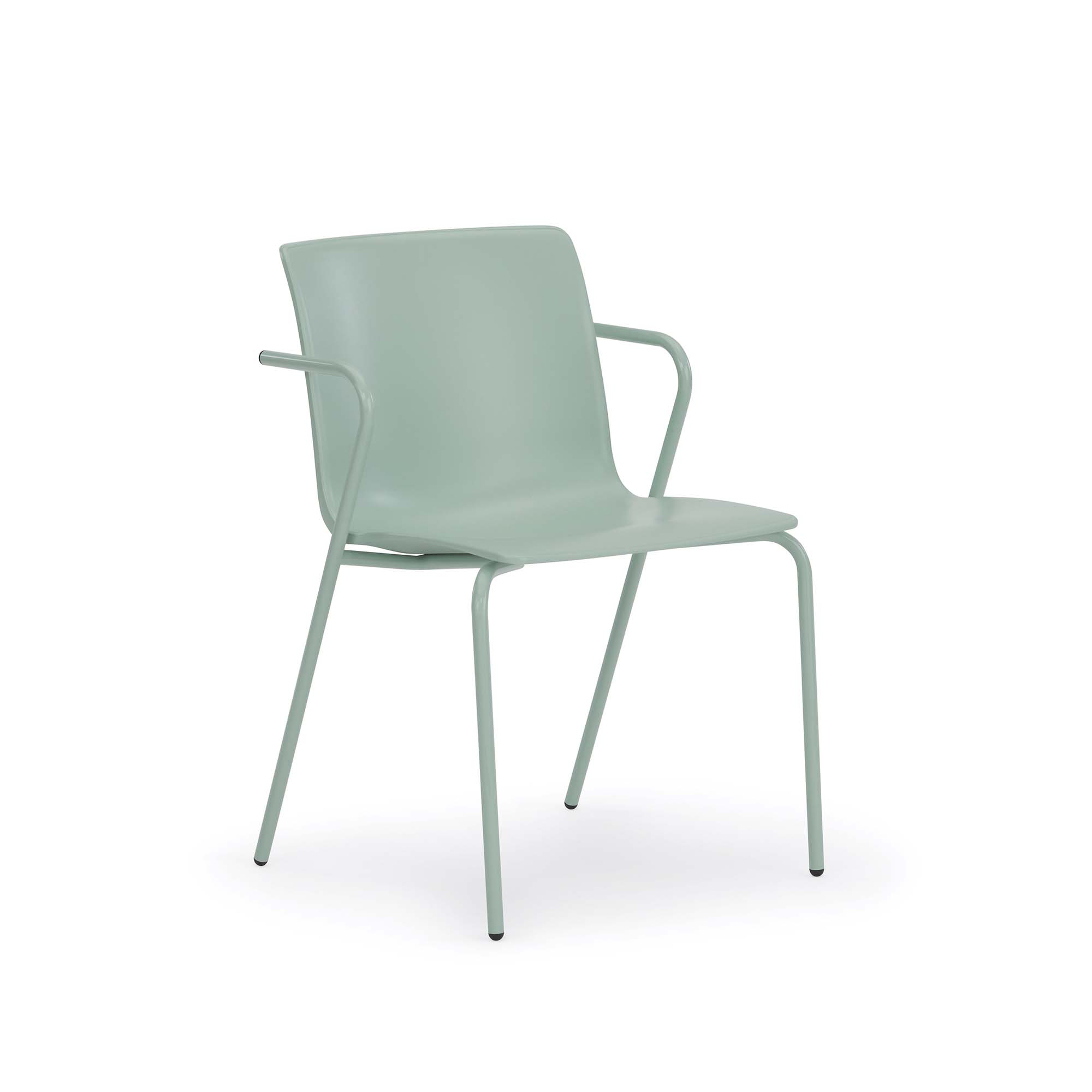 Kitsy Guest Chair, Metal Legs, Arms