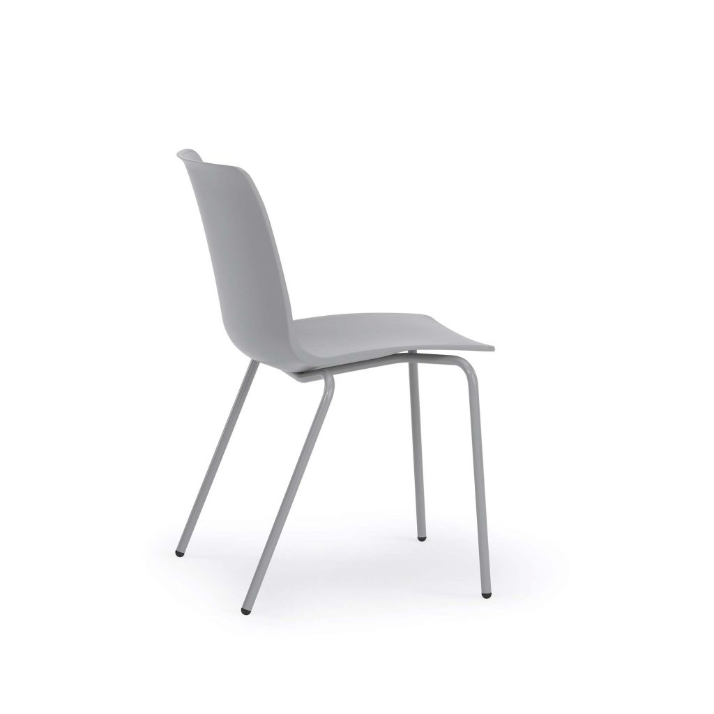 Kitsy Guest Chair, Metal Legs, Armless