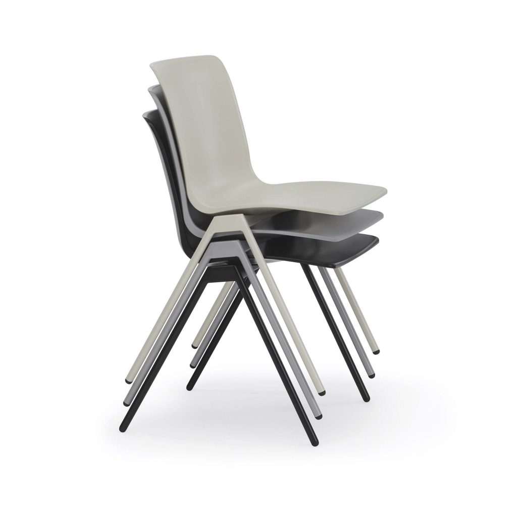 Kitsy Guest Chairs, A-Frame Base, Stacked