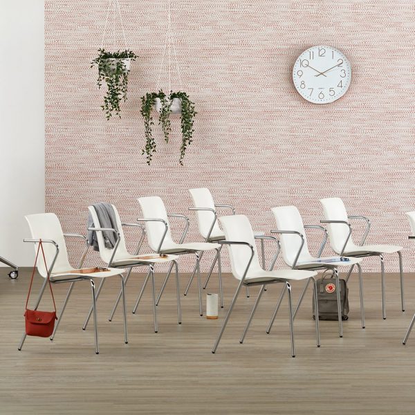 Kitsy Metal Leg Guest Chairs with Arms, Training Application