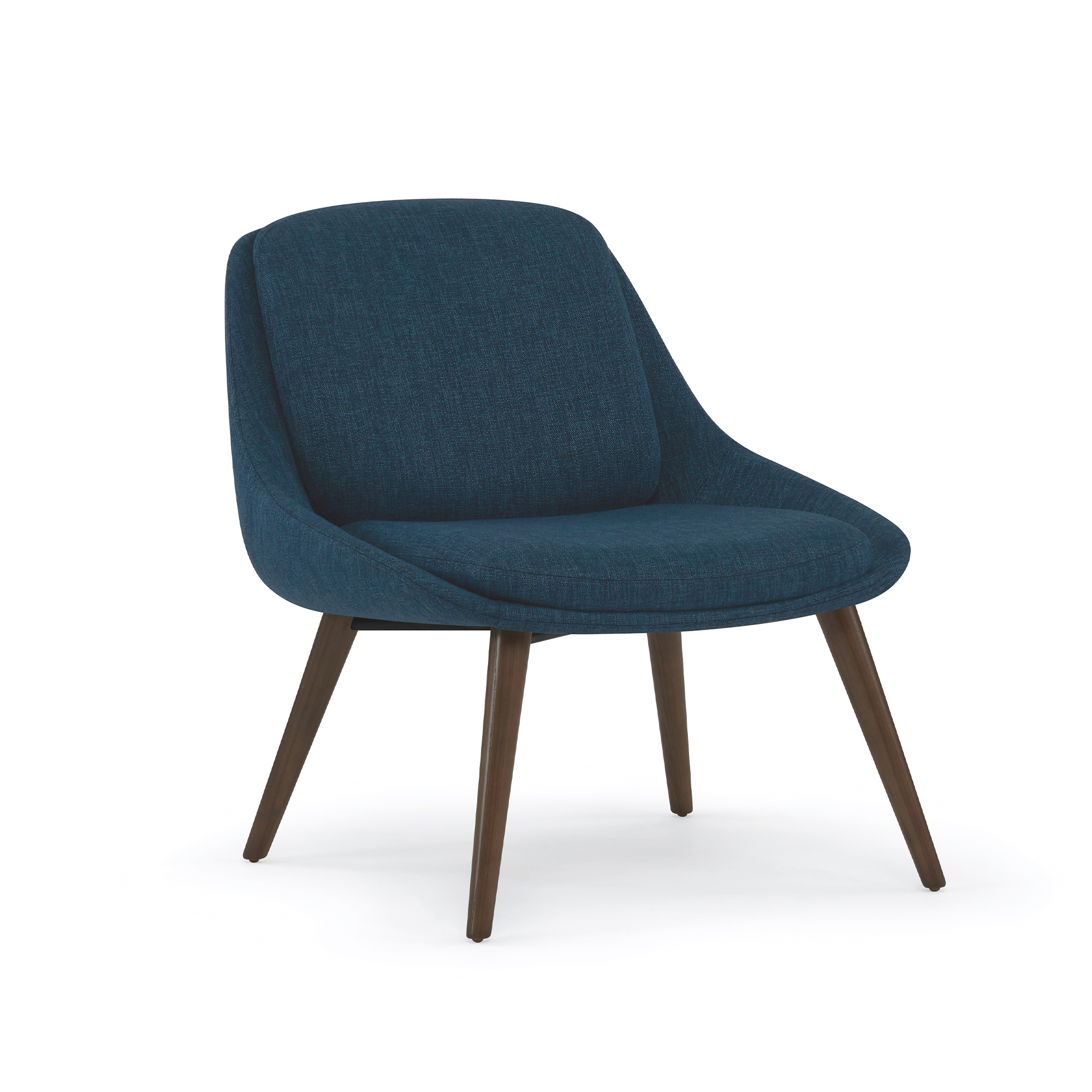 Hoom Lounge Chair, Wood Legs