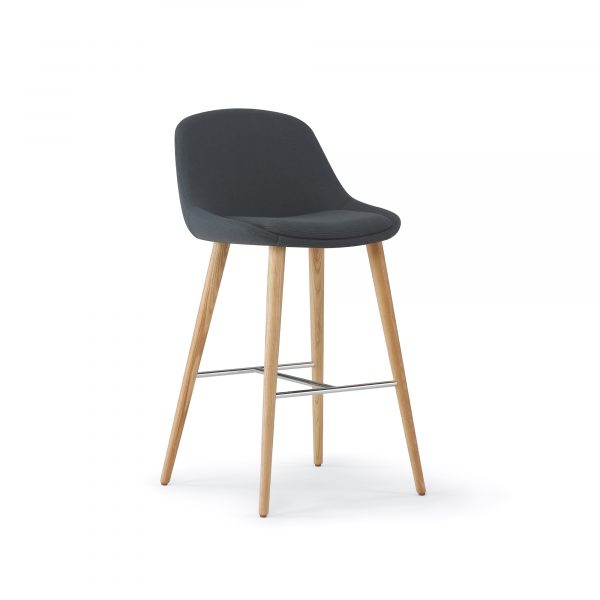 Hoom Stool, Wood Legs