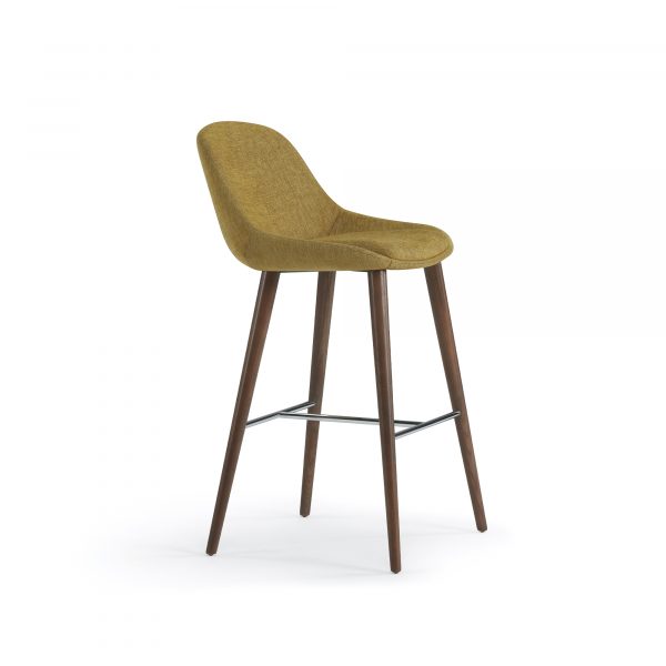 Hoom Stool, Wood Legs