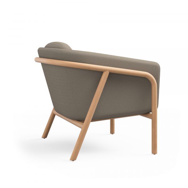 Mayland Lounge, Natural Beech, Rear View