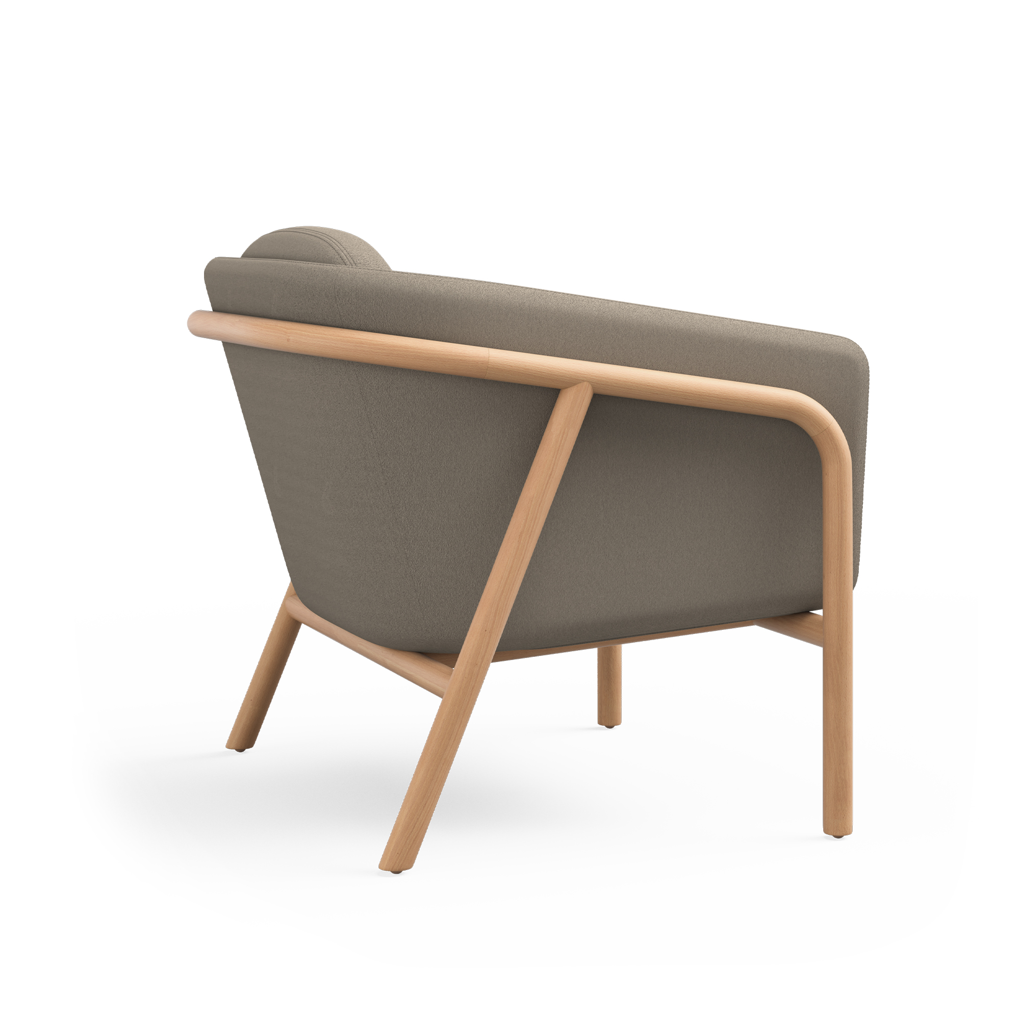 Mayland Lounge, Natural Beech, Rear View