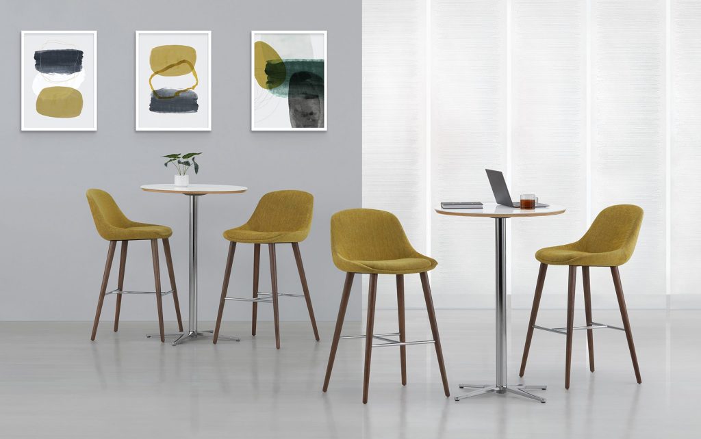 Hoom Stools with Flirt Round Café Tables