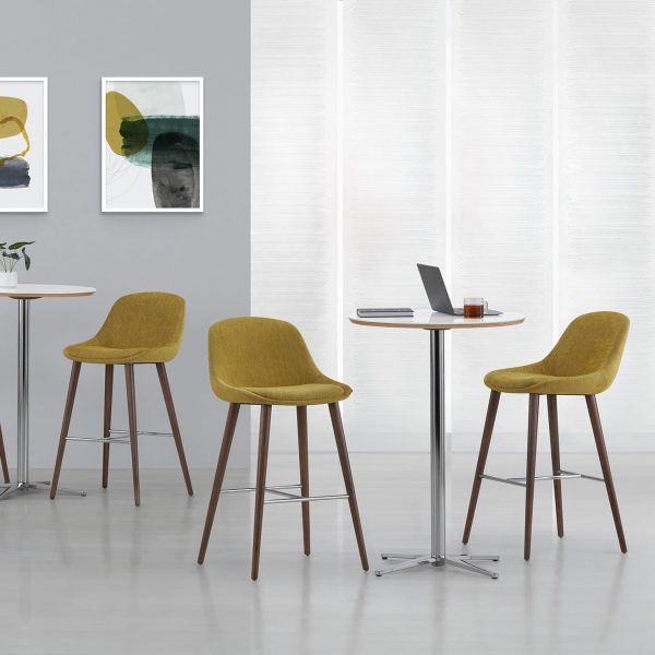 Hoom Stools with Flirt Round Café Tables