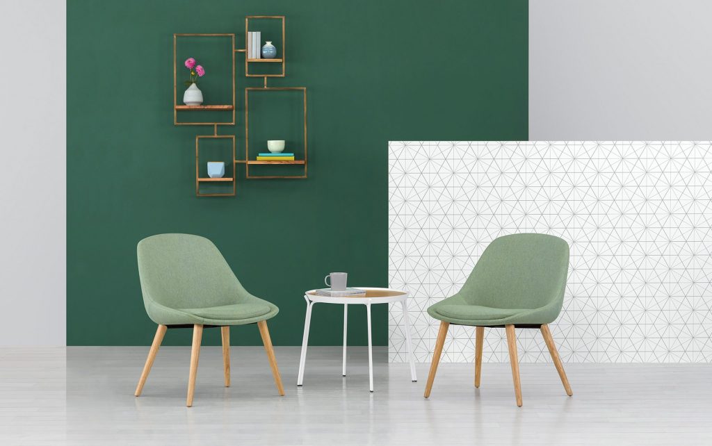 Hoom Guest Chairs with Romp Occasional Table