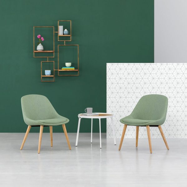 Hoom Guest Chairs with Romp Occasional Table