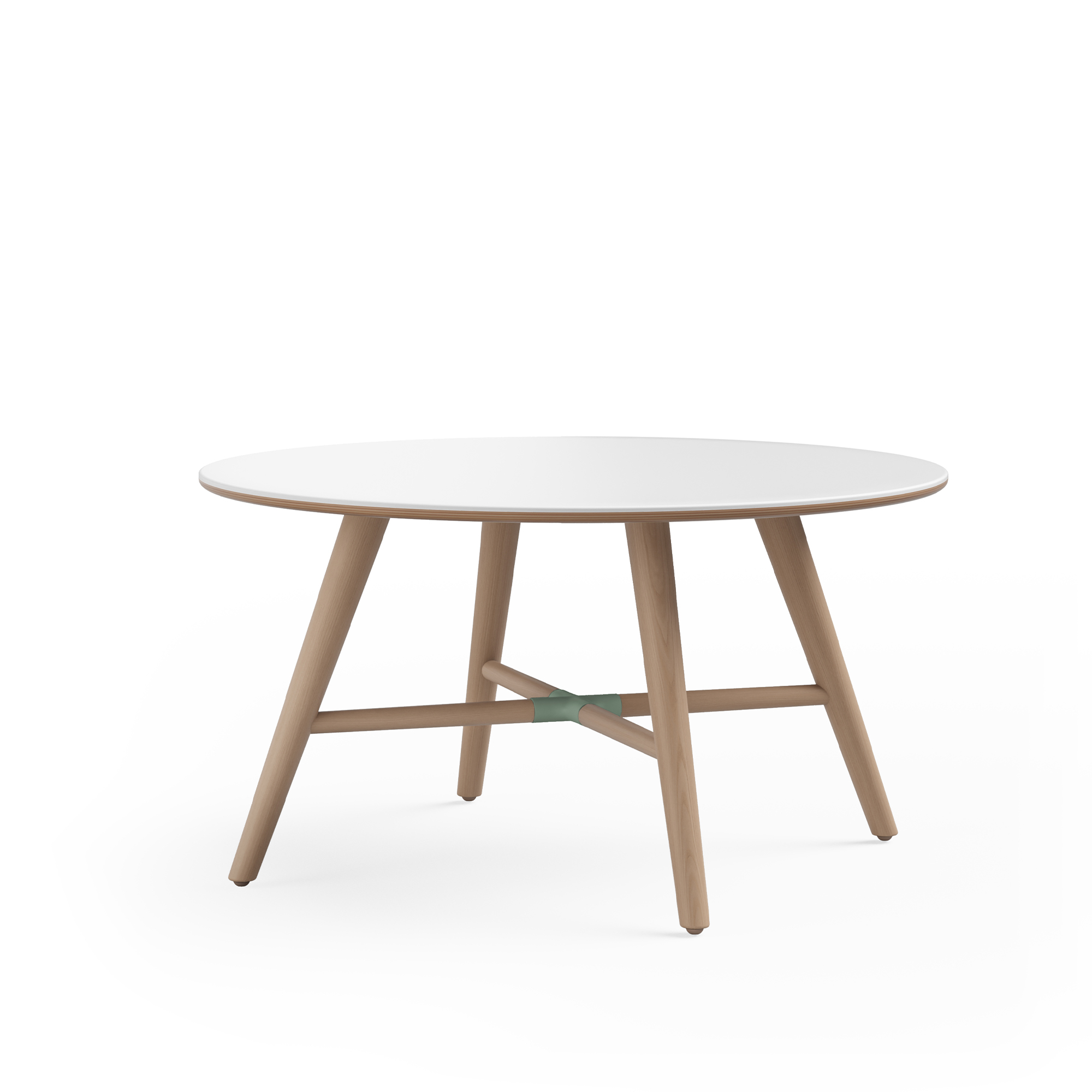 Sunny Table 30dia X 16H, Sage Connector