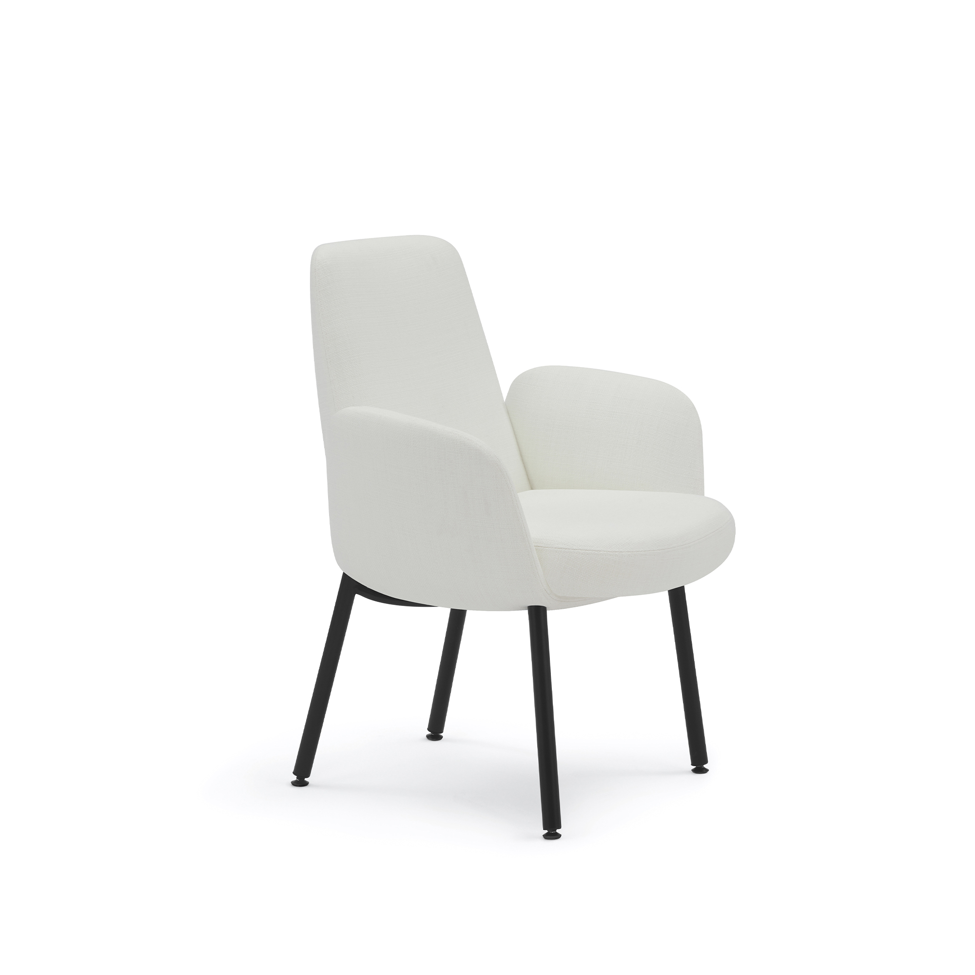 Plumeya MB Guest Chair, Metal Legs 2