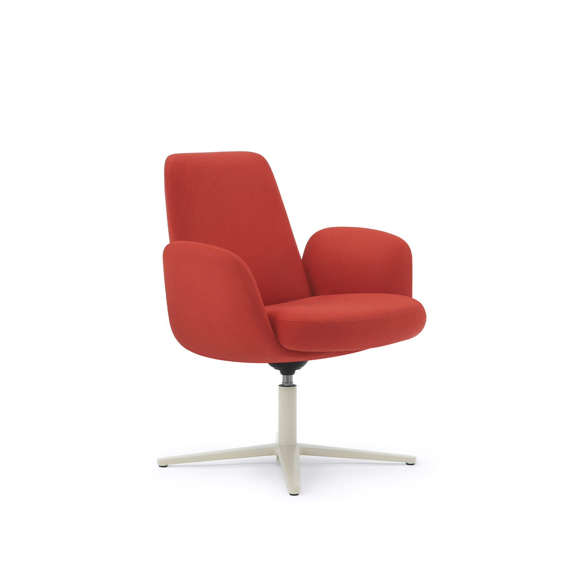 Plumeya MB Guest Chair, Metal Swivel