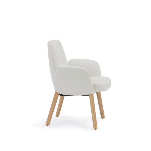 Plumeya MB Guest Chair, Wood Legs (2)