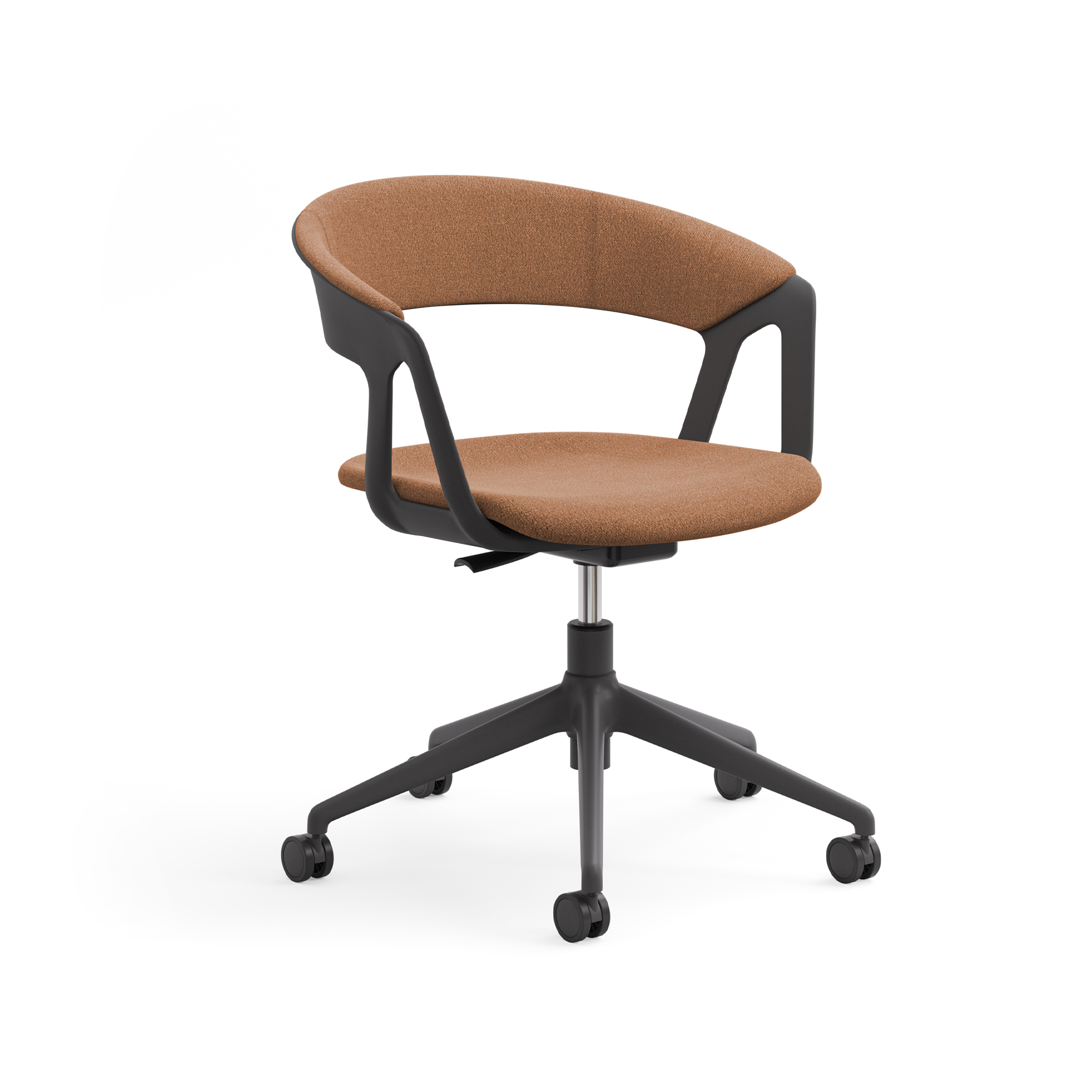 Trove, 5-Prong Caster, Upholstered Seat and Back Pads