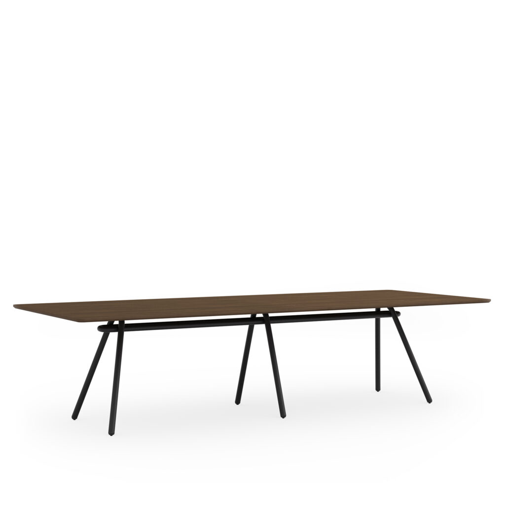 Cromo Meeting Tables 48X120X29_Walnut Black